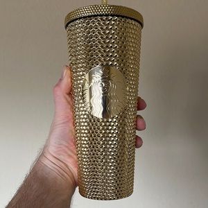 Starbucks Gold bling studded cold sup